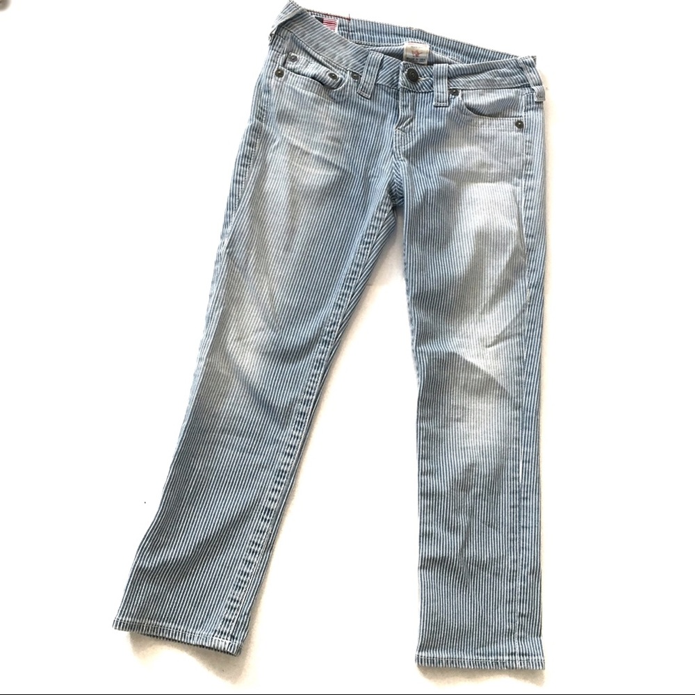 True Religion Lizzy skinny crop jeans